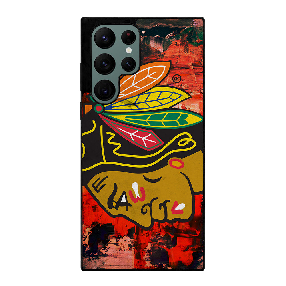 Chicago Blackhawks Symbol Samsung Galaxy S22 Ultra 5G Case