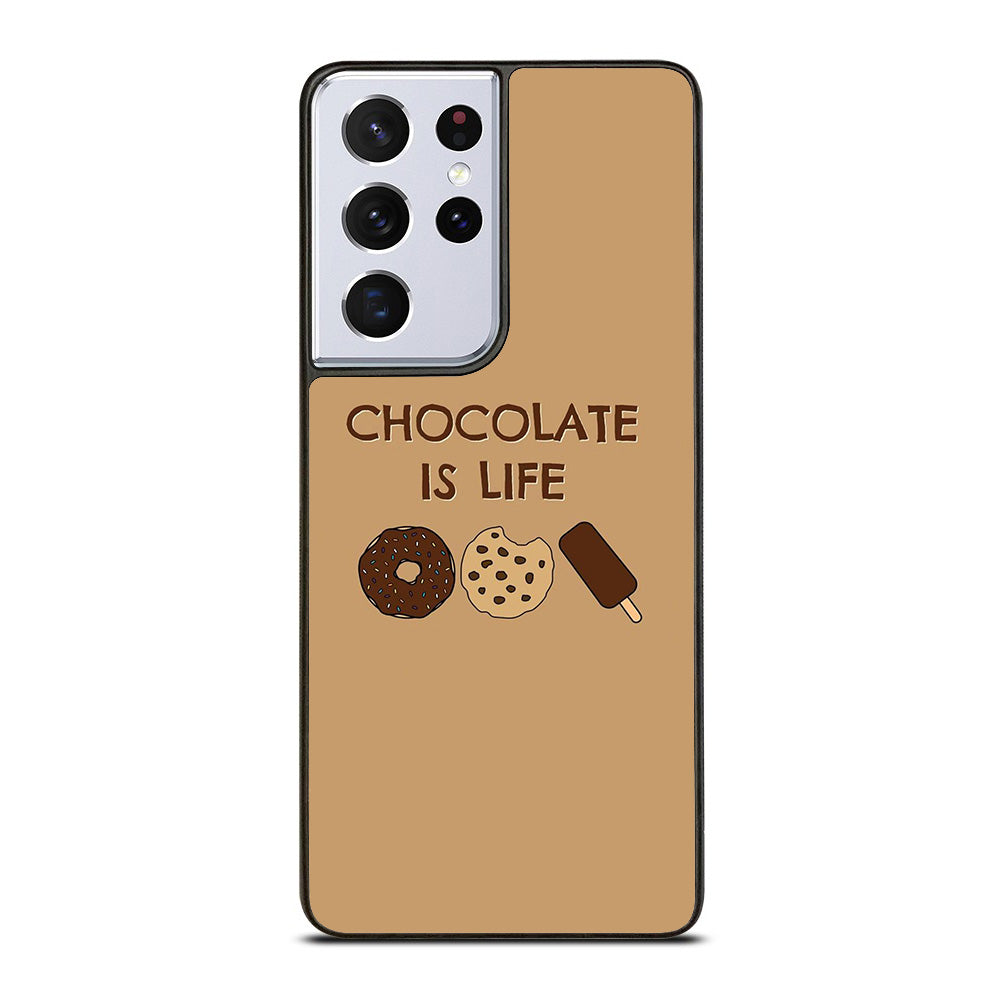 Chocolate Is Life Image Samsung Galaxy S21 Ultra 5G Case