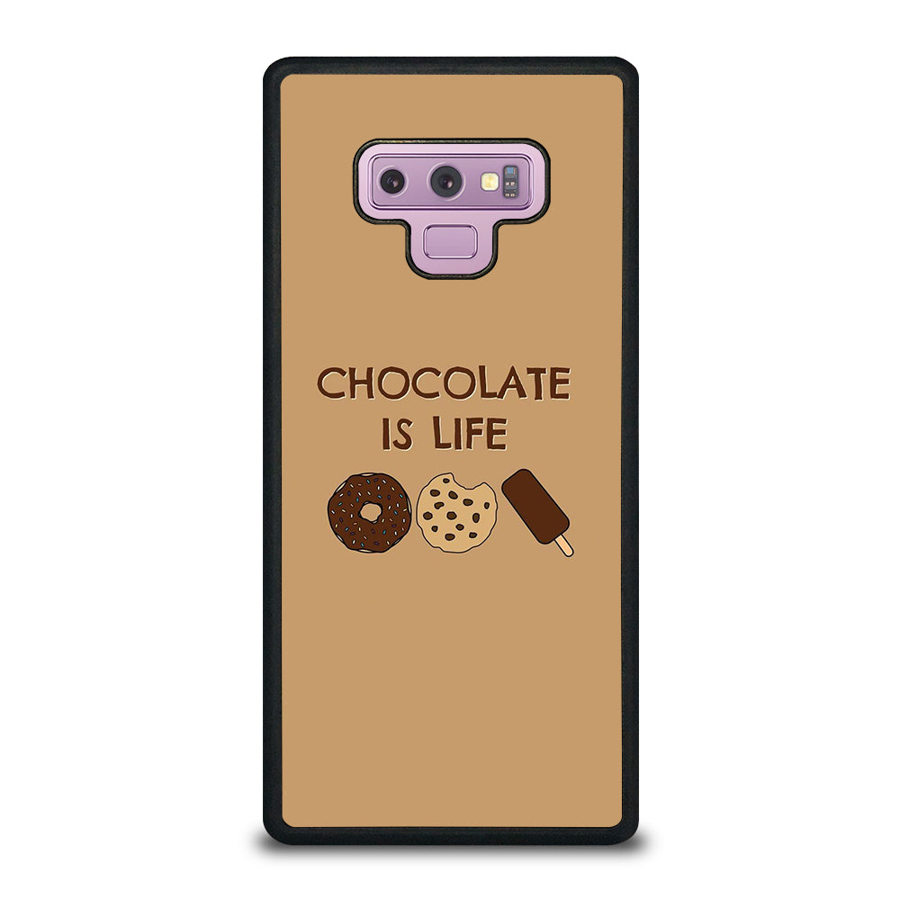 Chocolate Is Life Image Samsung Galaxy Note 9 Case