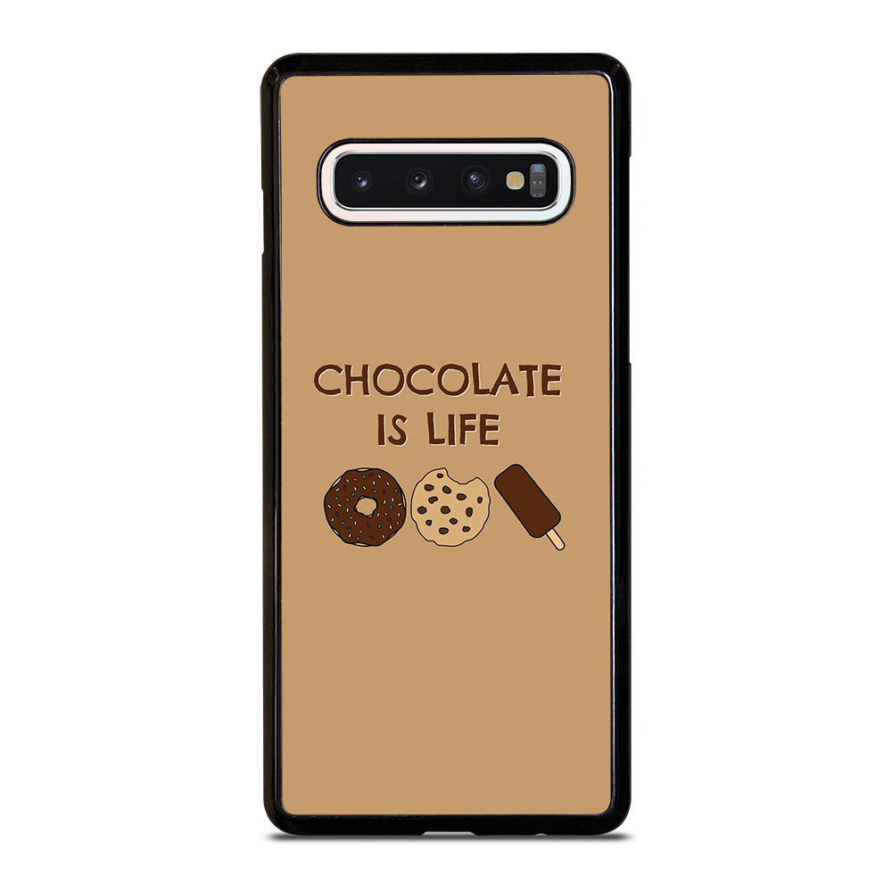 Chocolate Is Life Image Samsung Galaxy S10 Case