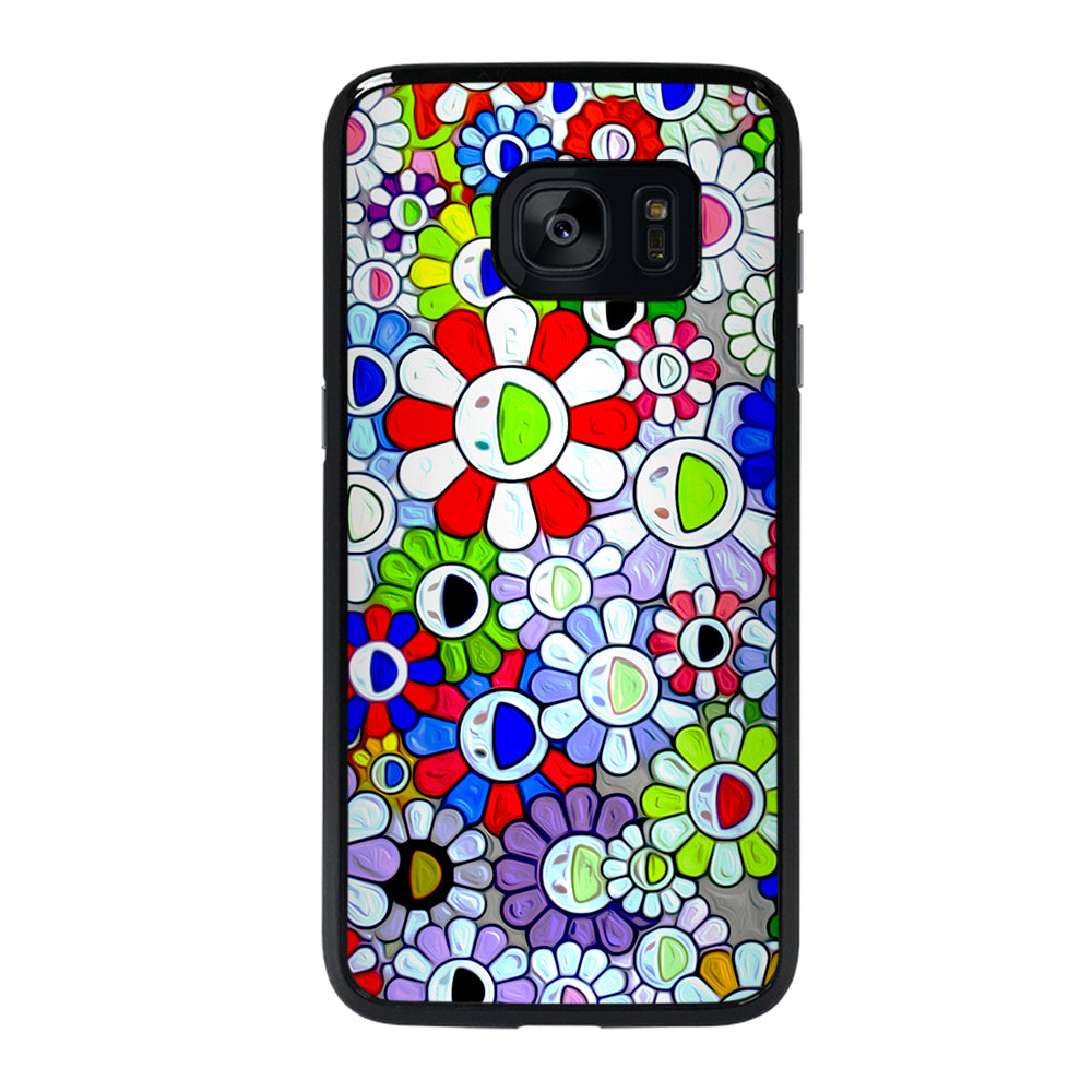 Cool Takashi Murakami Flowers Samsung Galaxy S7 Edge Case