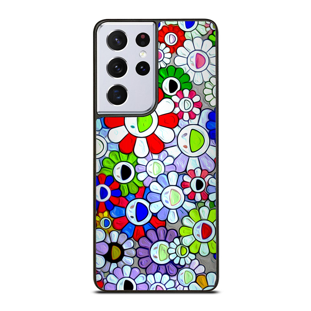 Cool Takashi Murakami Flowers Samsung Galaxy S21 Ultra 5G Case