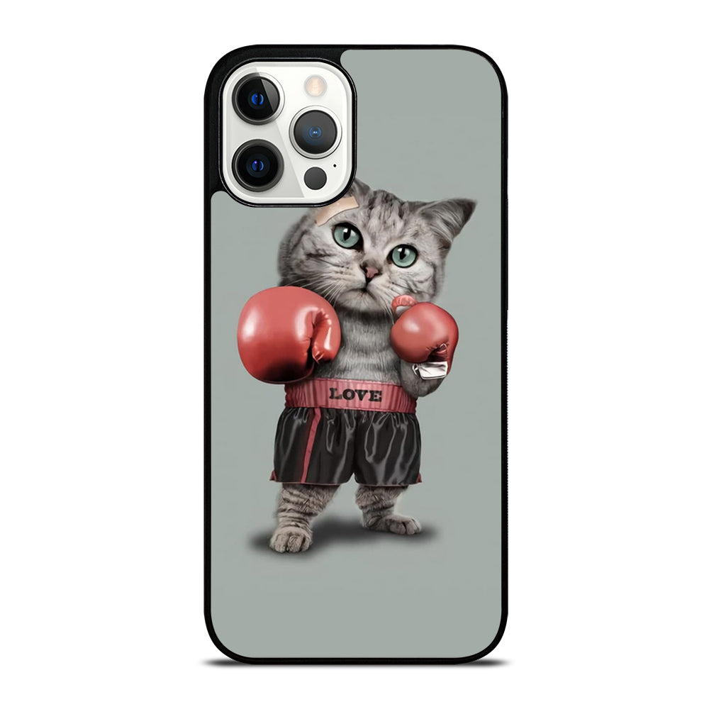 Cute Cat Boxing iPhone 12 Pro Max Case