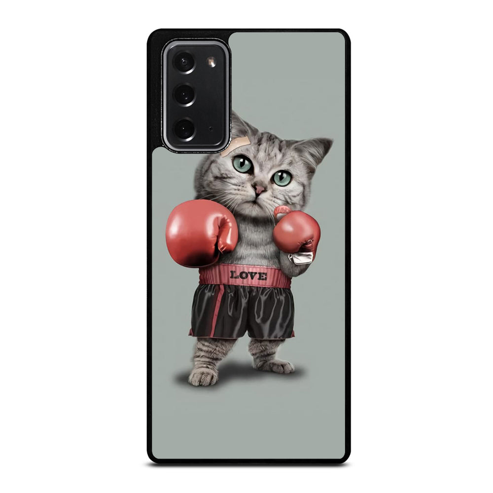 Cute Cat Boxing Samsung Galaxy Note 20 Case