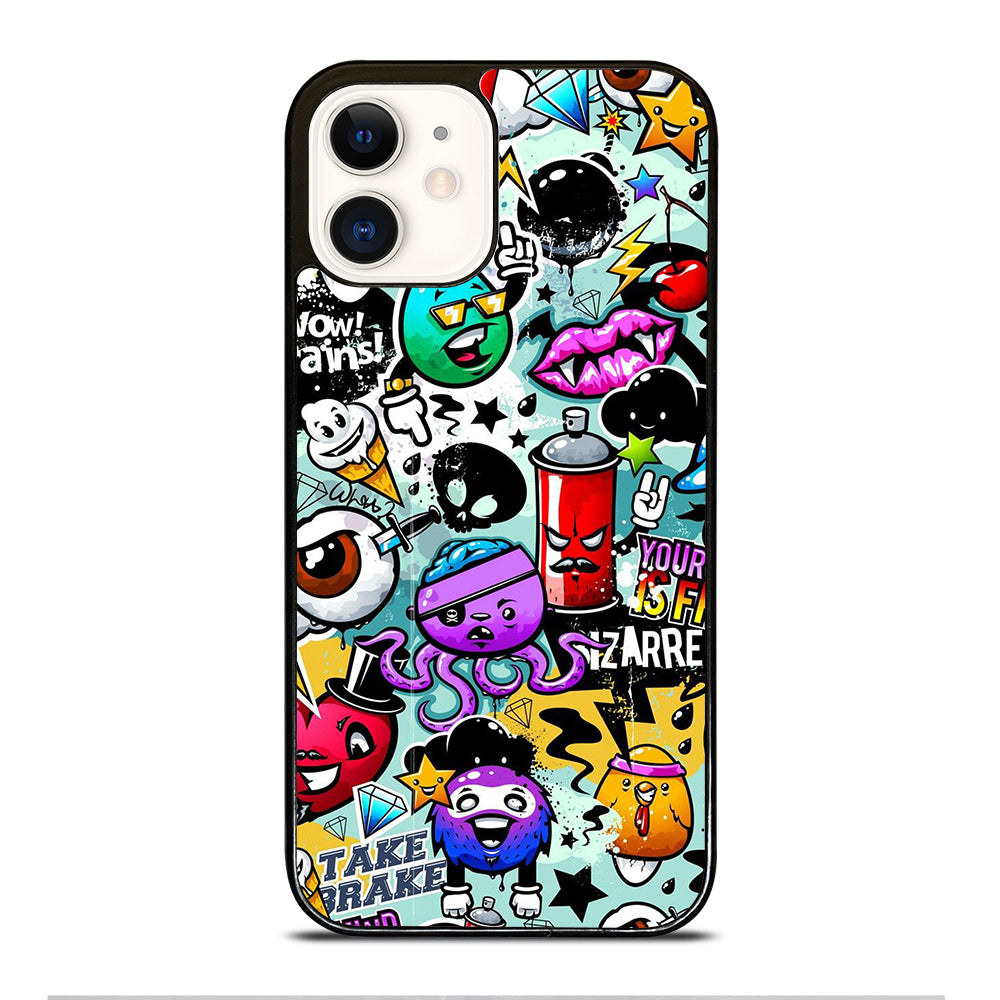 Cute Graffiti Image iPhone 12 Case