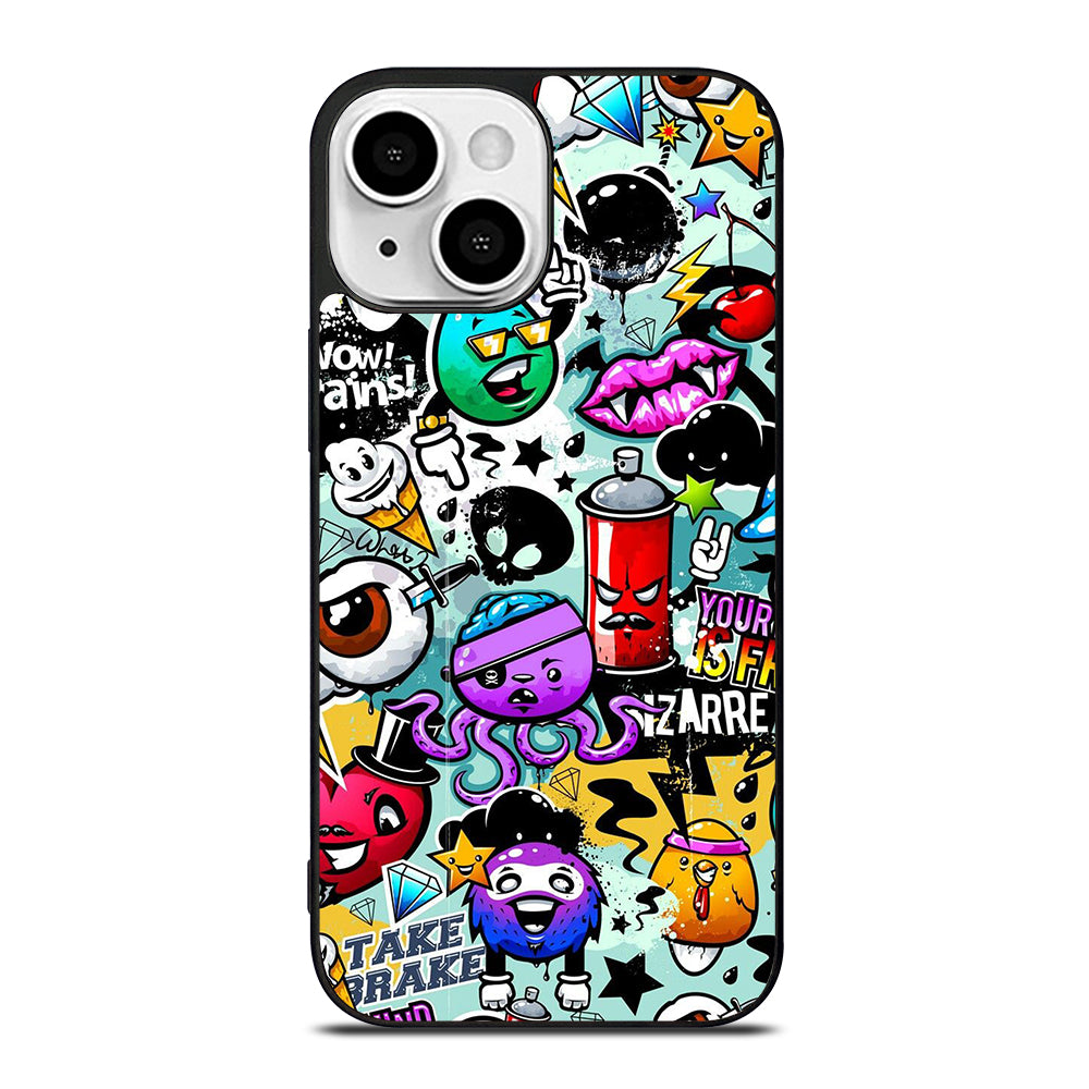 Cute Graffiti Image iPhone 13 Mini Case