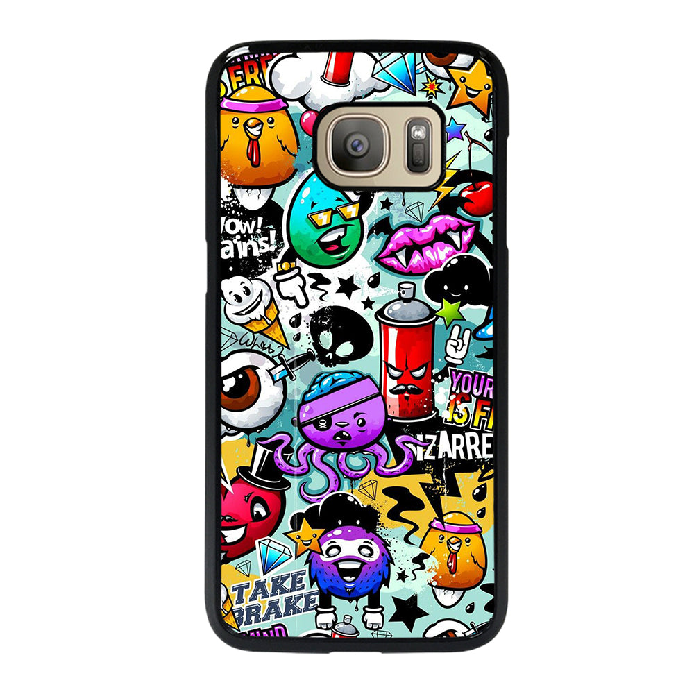 Cute Graffiti Image Samsung Galaxy S7 Case