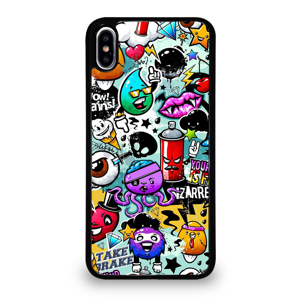Cute Graffiti Image iPhone XS Max Case