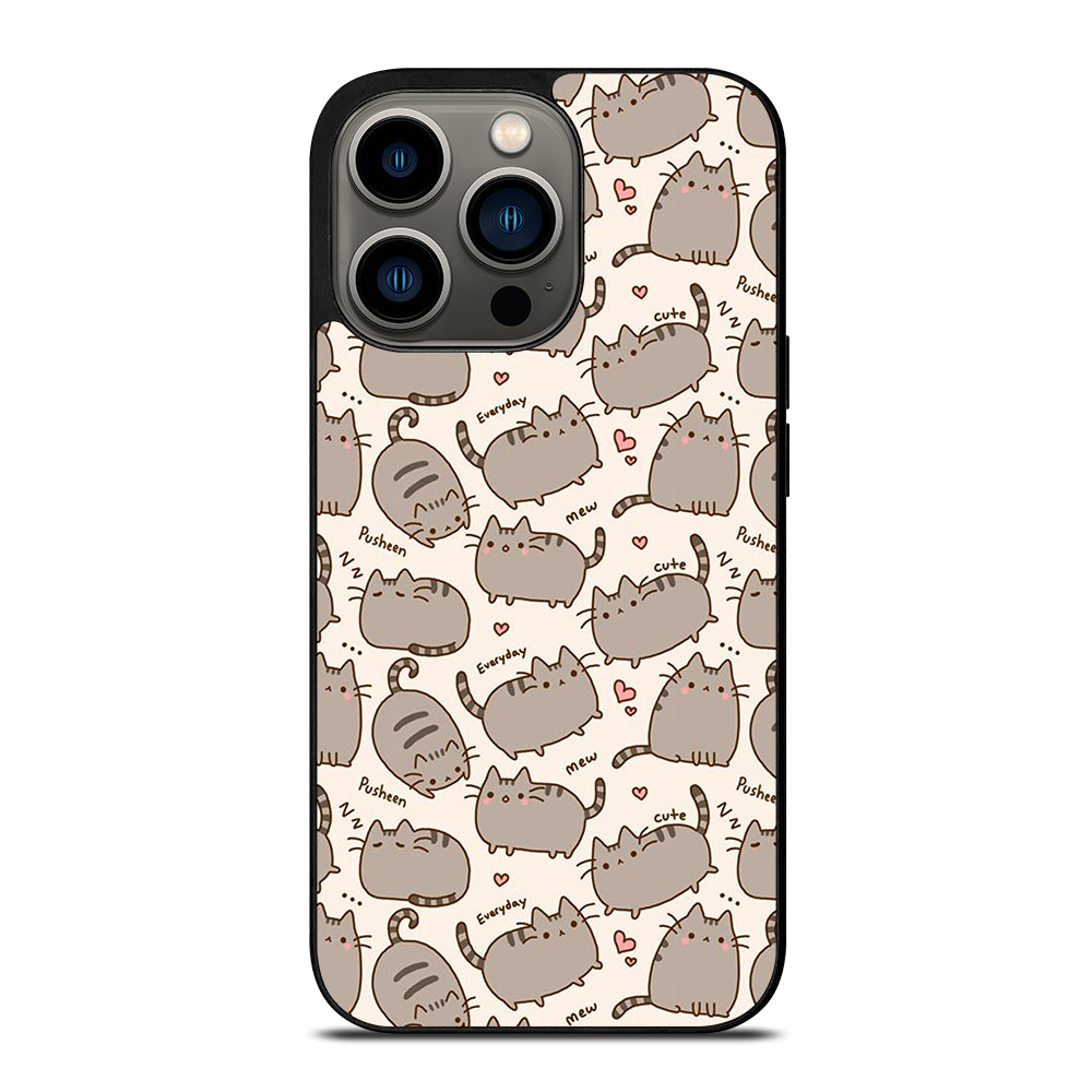 Cute Pusheen Cat Cartoon Collage iPhone 13 Pro Case