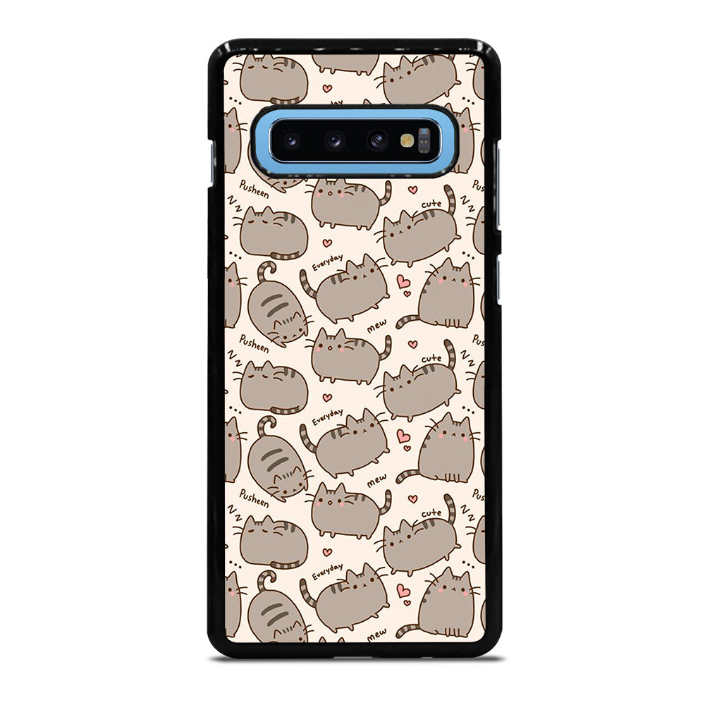 Cute Pusheen Cat Cartoon Collage Samsung Galaxy S10 Plus Case