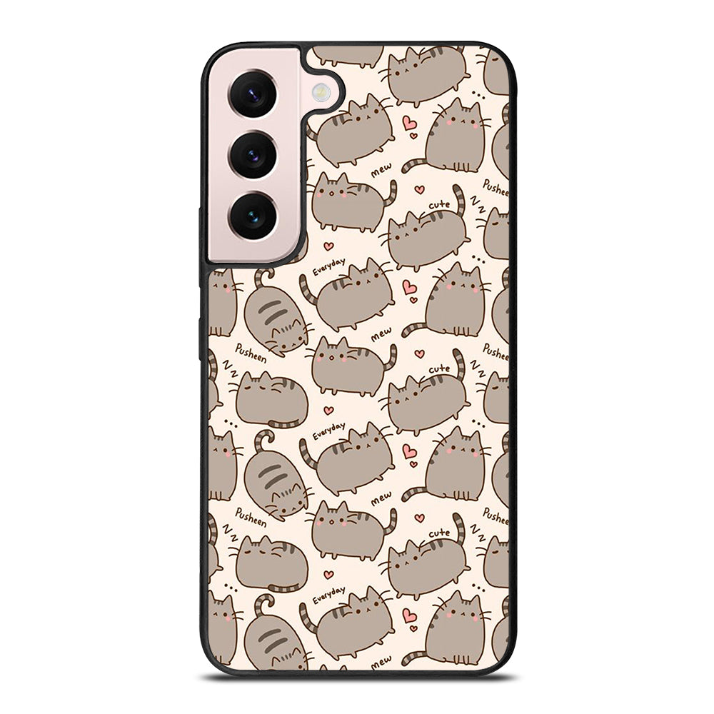 Cute Pusheen Cat Cartoon Collage Samsung Galaxy S22 Plus 5G Case