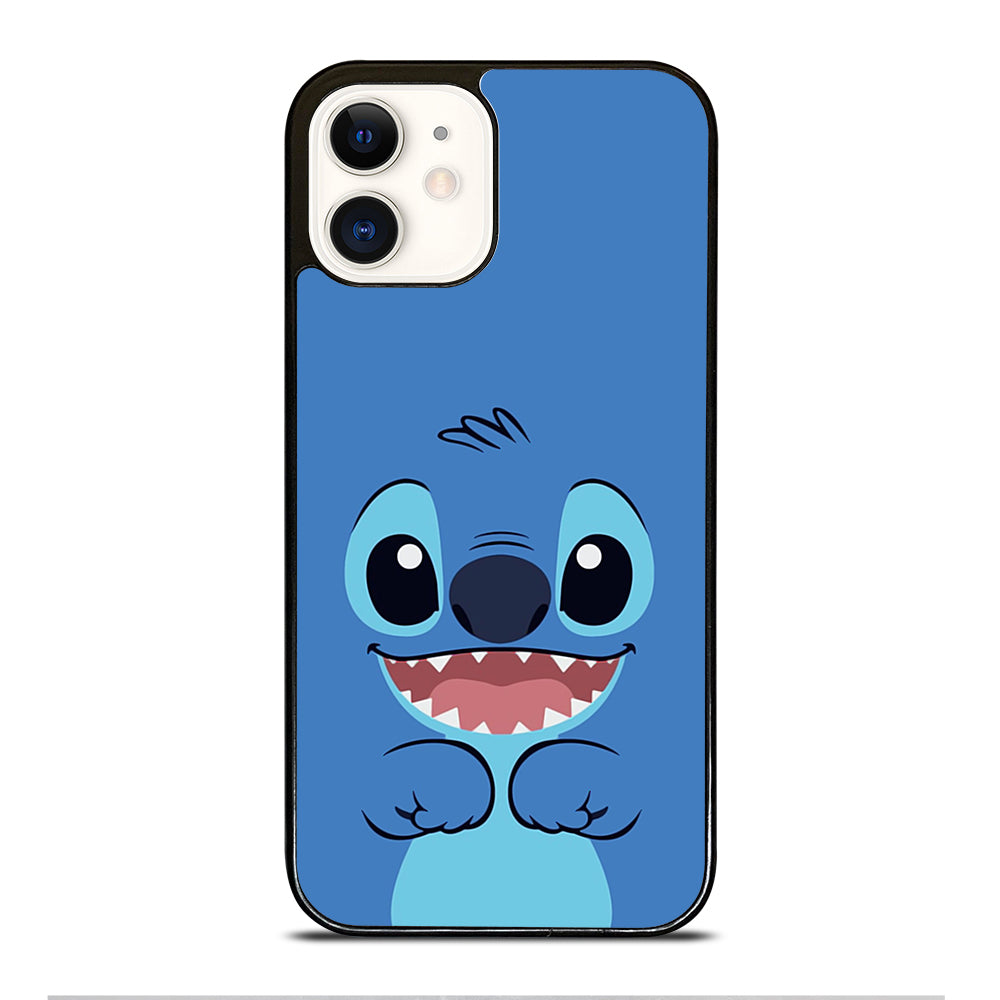 Cute Stitch Cartoon Face iPhone 12 Case