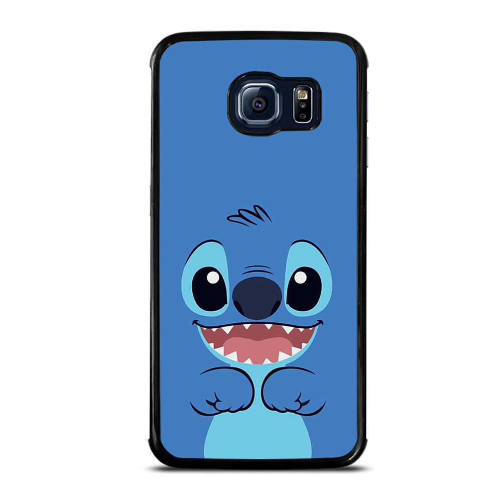 Cute Stitch Cartoon Face Samsung Galaxy S6 Edge Case