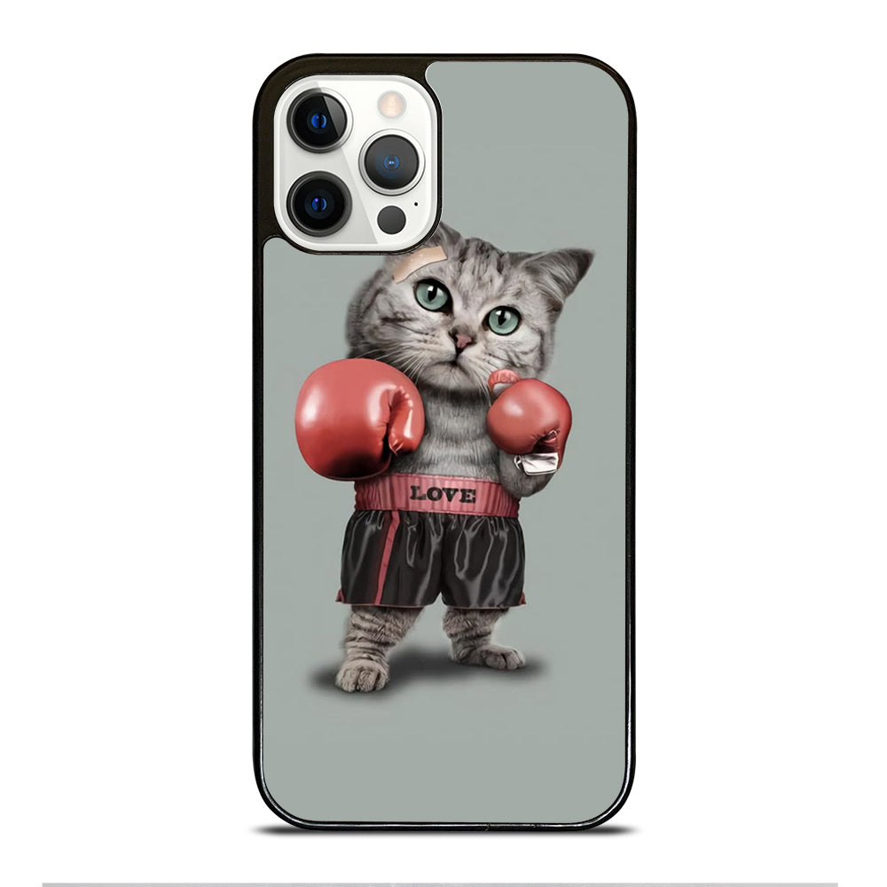 Cute Cat Boxing iPhone 12 Pro Case