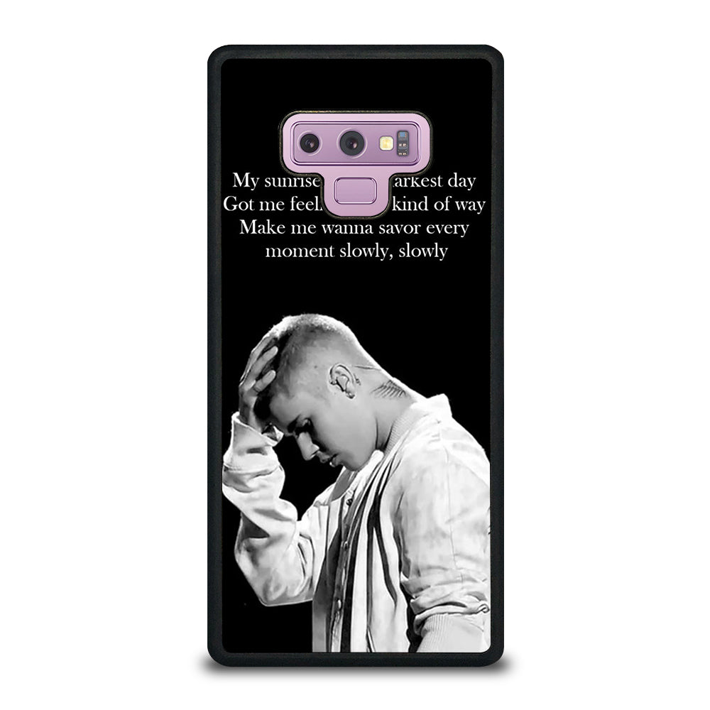 DESPACITO JUSTIN BIBER LIRYCS Samsung Galaxy Note 9 Case