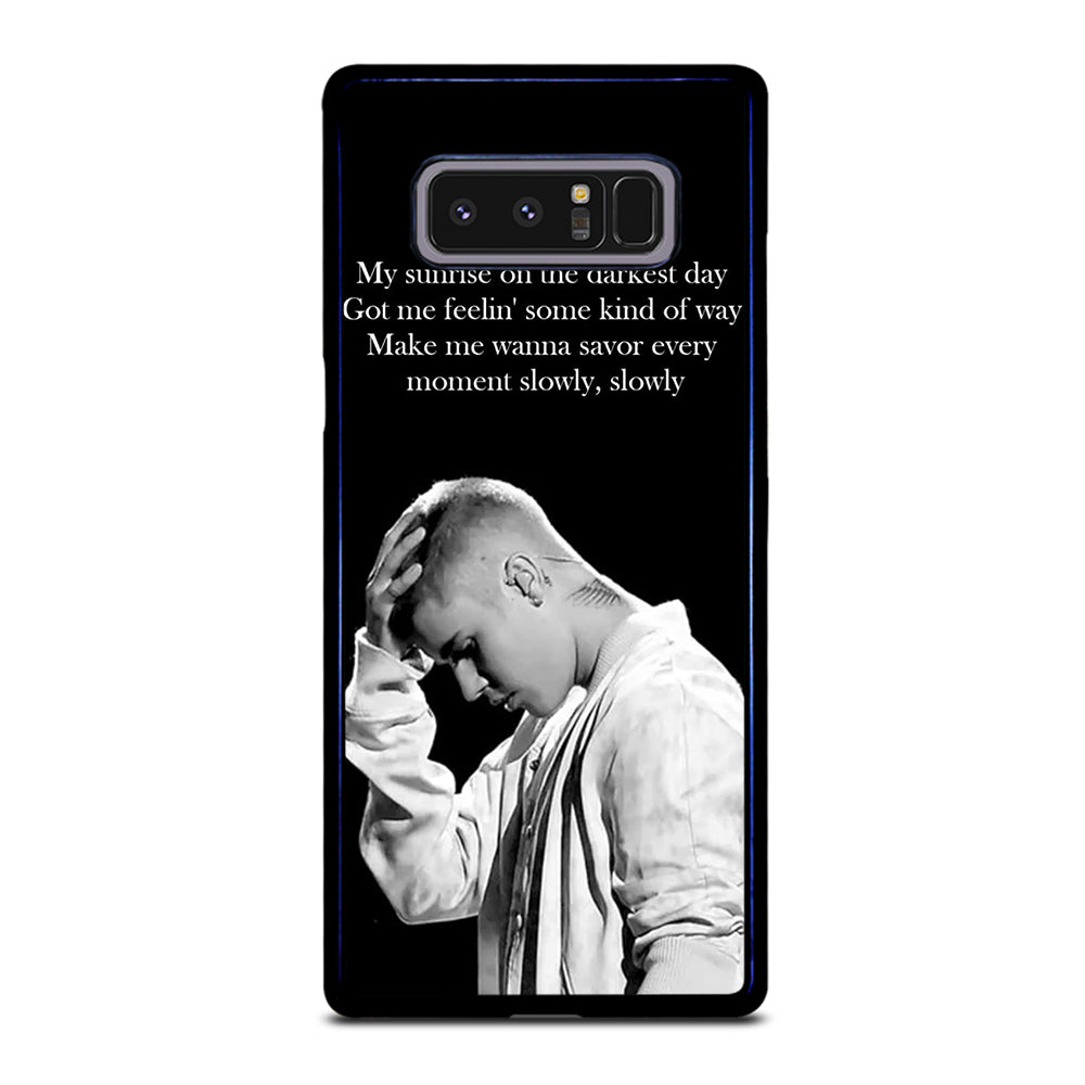 DESPACITO JUSTIN BIBER LIRYCS Samsung Galaxy Note 8 Case