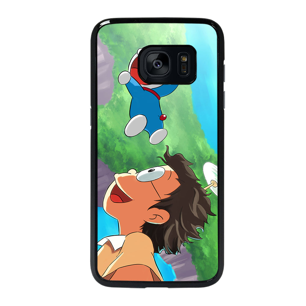 DORAEMON AND NOBITA FLY Samsung Galaxy S7 Edge Case