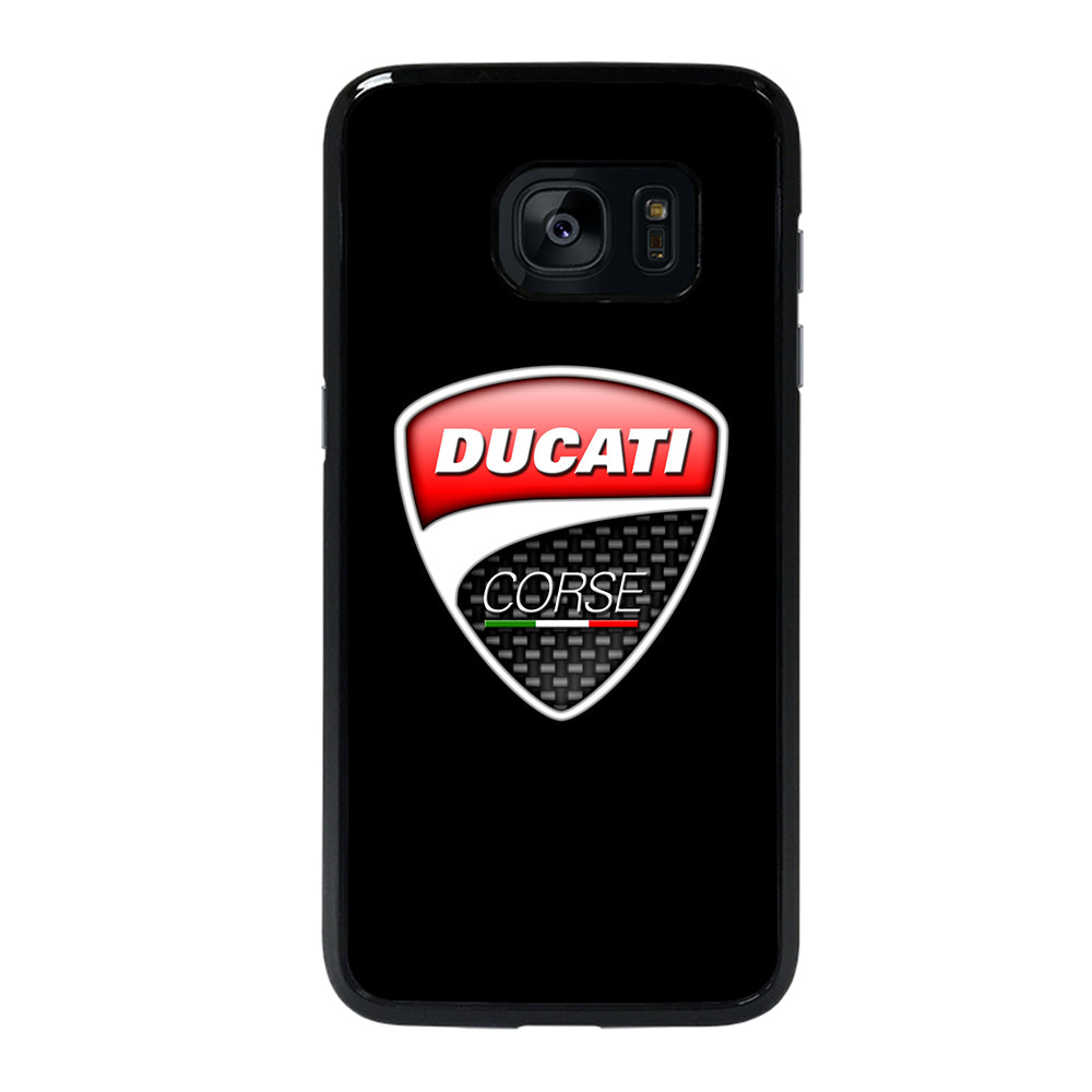 DUCATI LOGO BLACK Samsung Galaxy S7 Edge Case