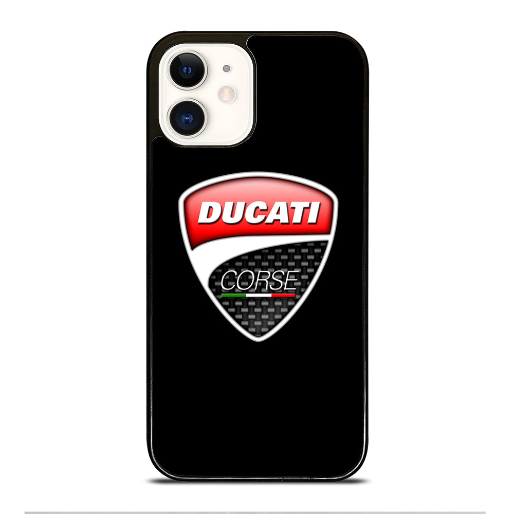 DUCATI LOGO BLACK iPhone 12 Case