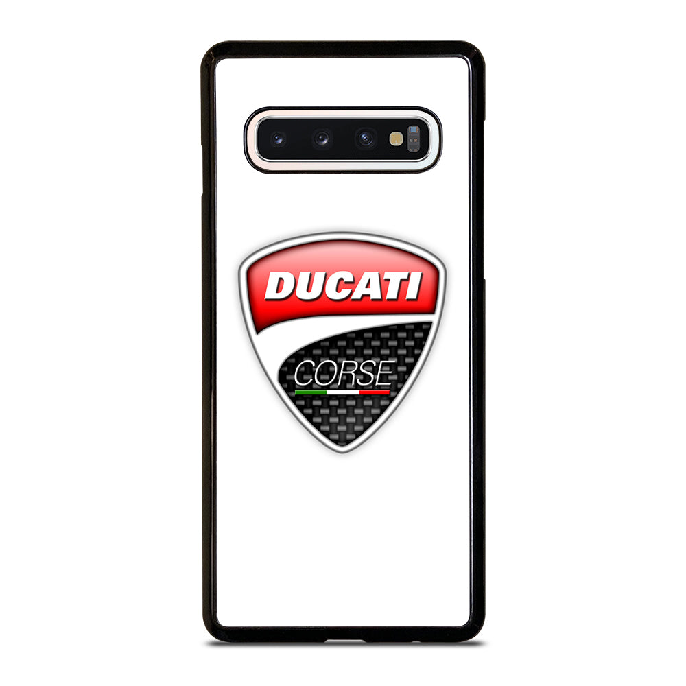 DUCATI LOGO WHITE Samsung Galaxy S10 Case