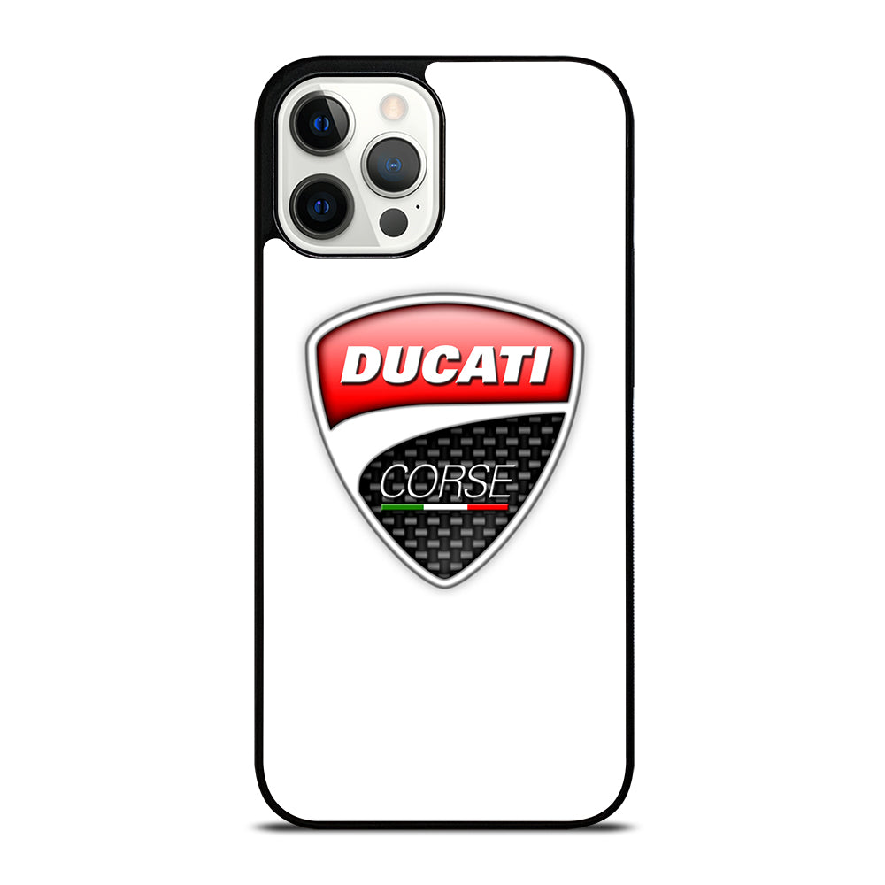 DUCATI LOGO WHITE iPhone 12 Pro Max Case
