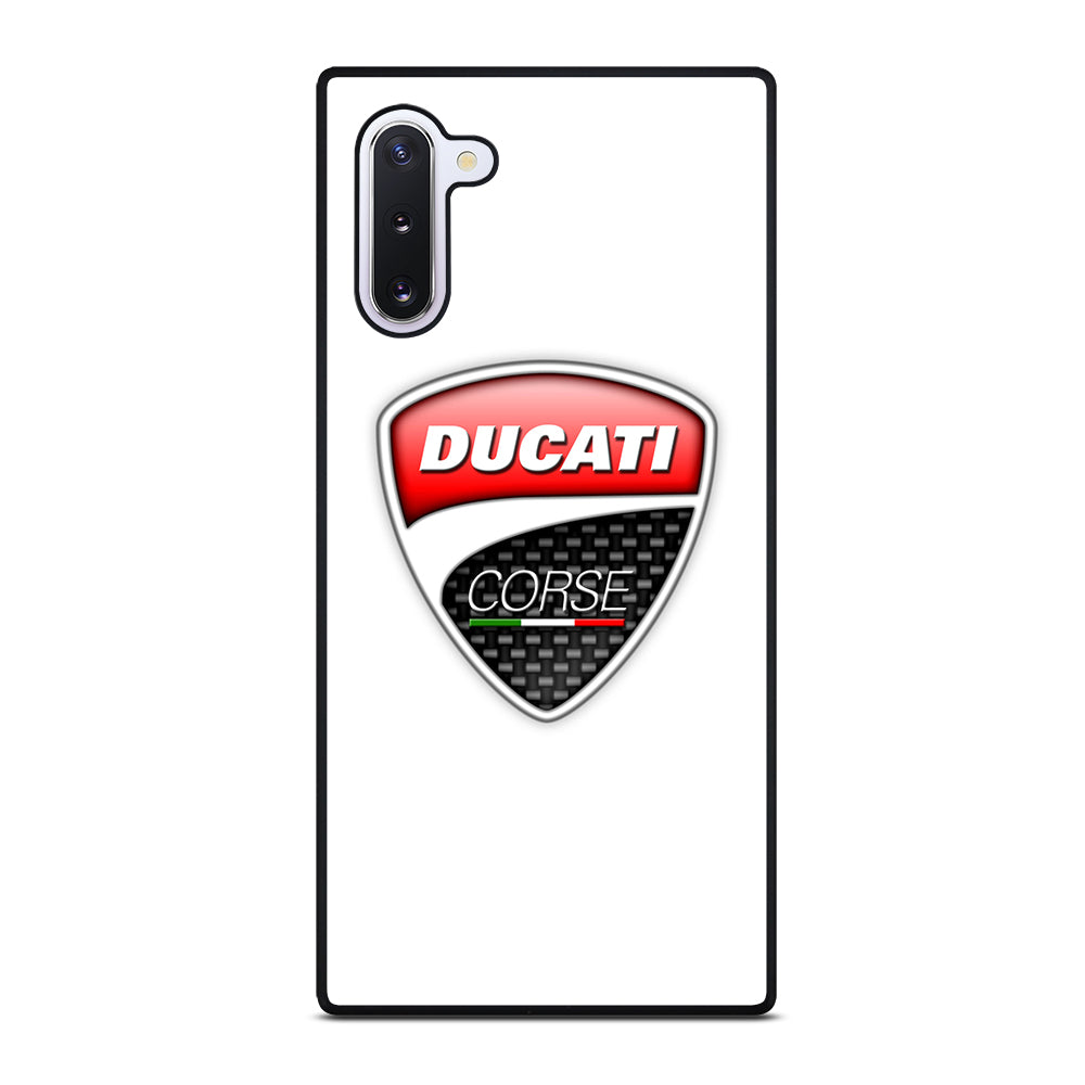 DUCATI LOGO WHITE Samsung Galaxy Note 10 Case