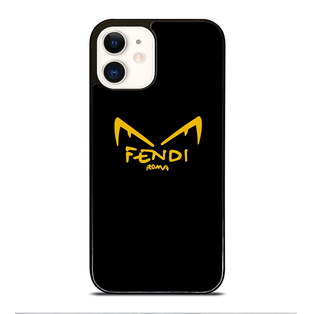 FENDI ROMA EYES IN BLACK iPhone 12 Case