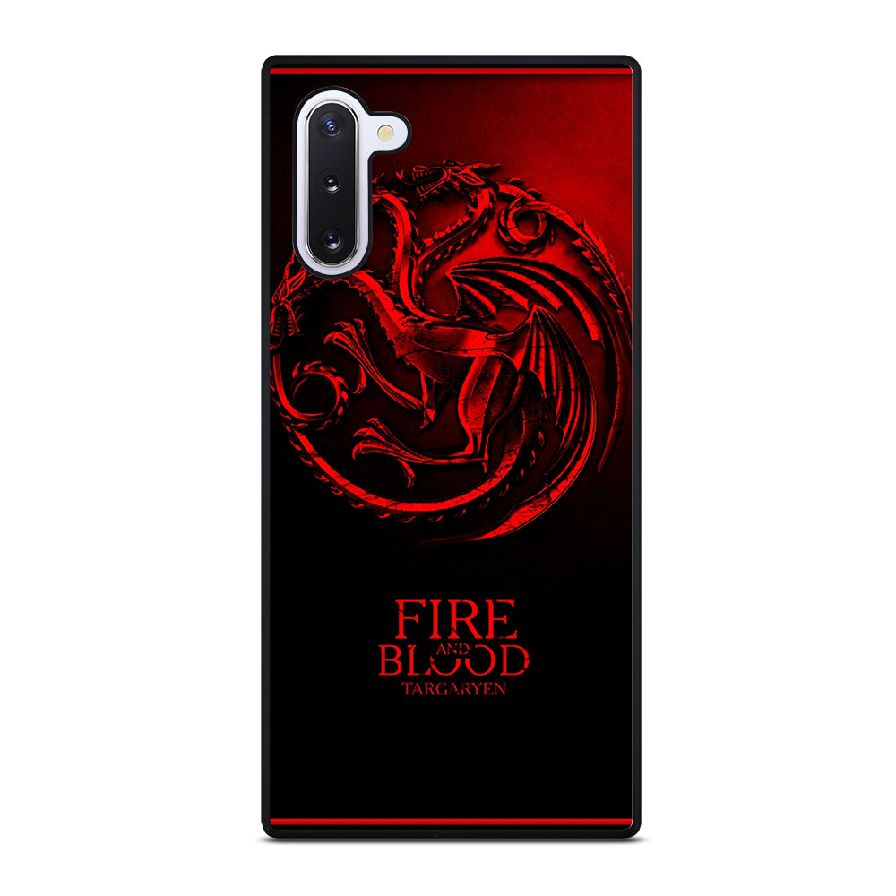 FIRE ANG BLOOD TARGARYEN Samsung Galaxy Note 10 Case