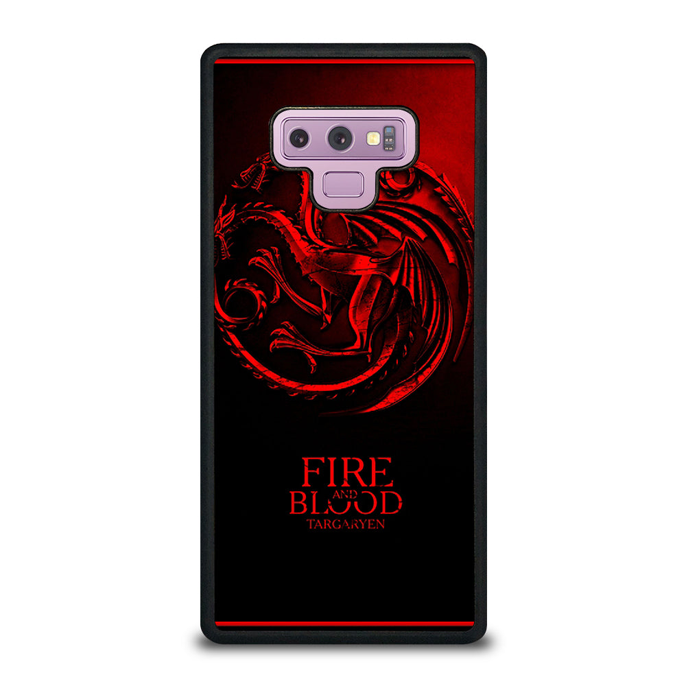 FIRE ANG BLOOD TARGARYEN Samsung Galaxy Note 9 Case