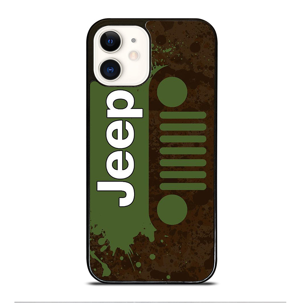 GREEN JEEP WRANGLER iPhone 12 Case