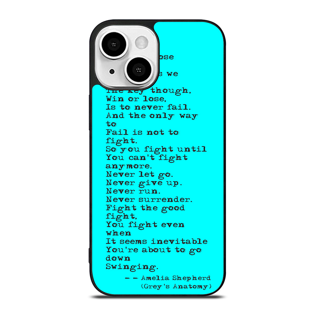 GREY'S ANATOMY QUOTES iPhone 13 Mini Case