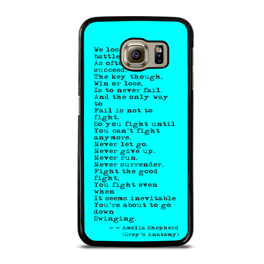 GREY'S ANATOMY QUOTES Samsung Galaxy S6 Case