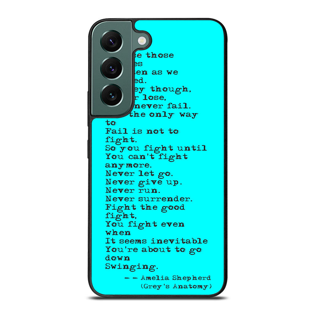 GREY'S ANATOMY QUOTES Samsung Galaxy S22 5G Case