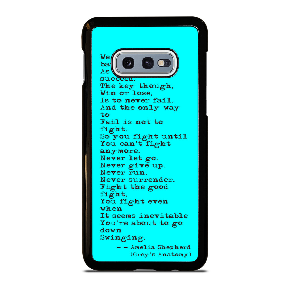 GREY'S ANATOMY QUOTES Samsung Galaxy S10e Case