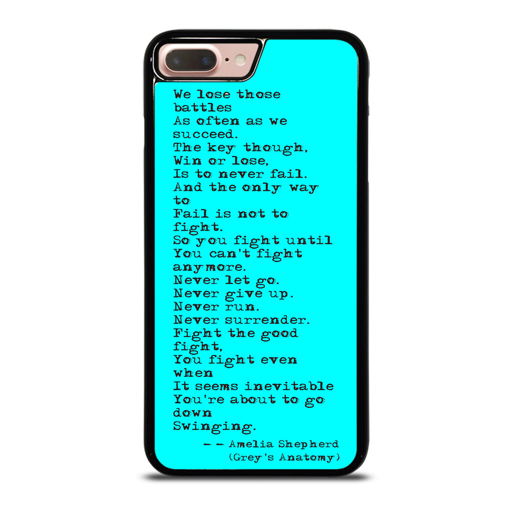 GREY'S ANATOMY QUOTES iPhone 7 Plus / 8 Plus Case