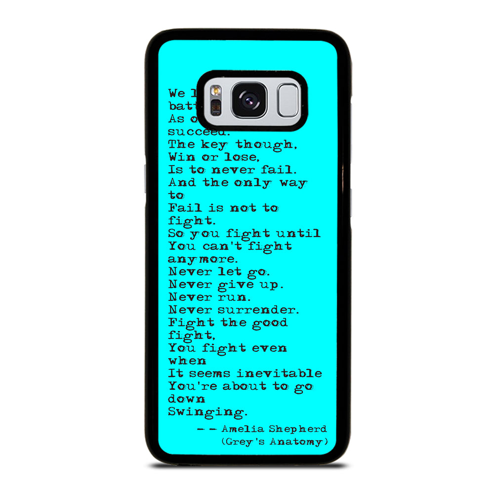 GREY'S ANATOMY QUOTES Samsung Galaxy S8 Case