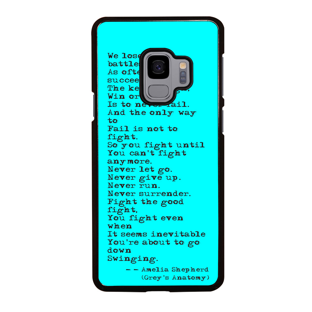 GREY'S ANATOMY QUOTES Samsung Galaxy S9 Case
