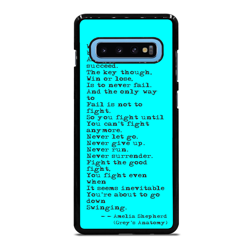 GREY'S ANATOMY QUOTES Samsung Galaxy S10 Plus Case