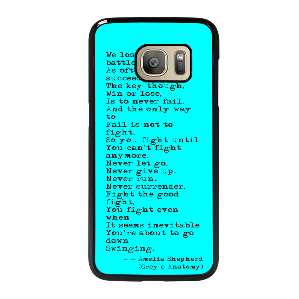GREY'S ANATOMY QUOTES Samsung Galaxy S7 Case