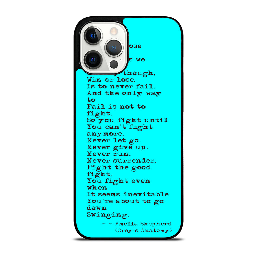 GREY'S ANATOMY QUOTES iPhone 12 Pro Max Case