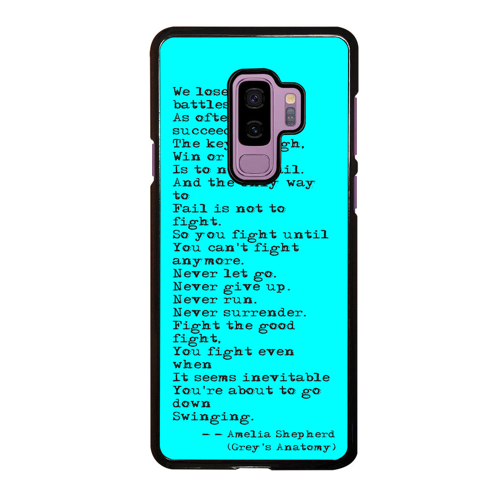GREY'S ANATOMY QUOTES Samsung Galaxy S9 Plus Case