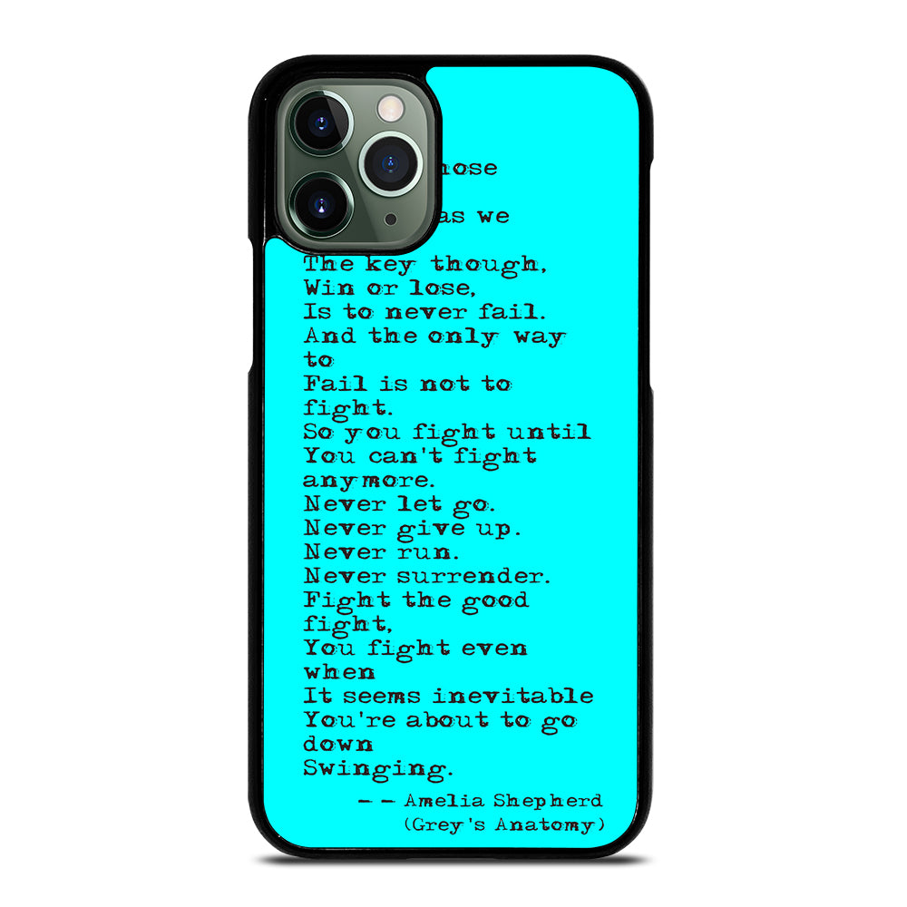 GREY'S ANATOMY QUOTES iPhone 11 Pro Max Case