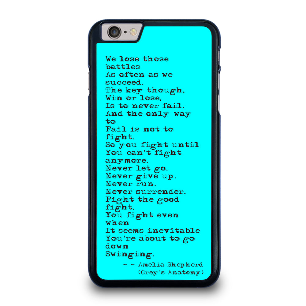 GREY'S ANATOMY QUOTES iPhone 6 Plus / 6S Plus Case