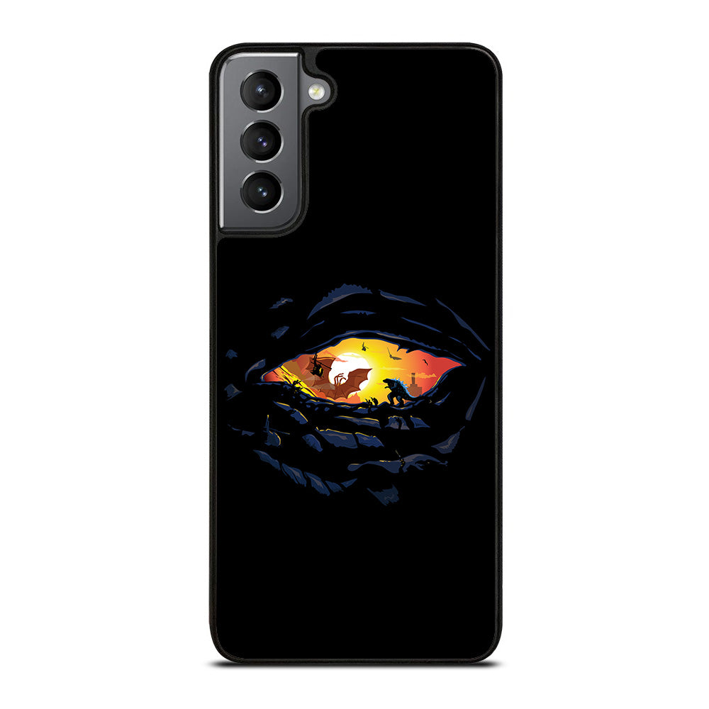 Godzilla War In Eye Painting Art Samsung Galaxy S21 Plus 5G Case