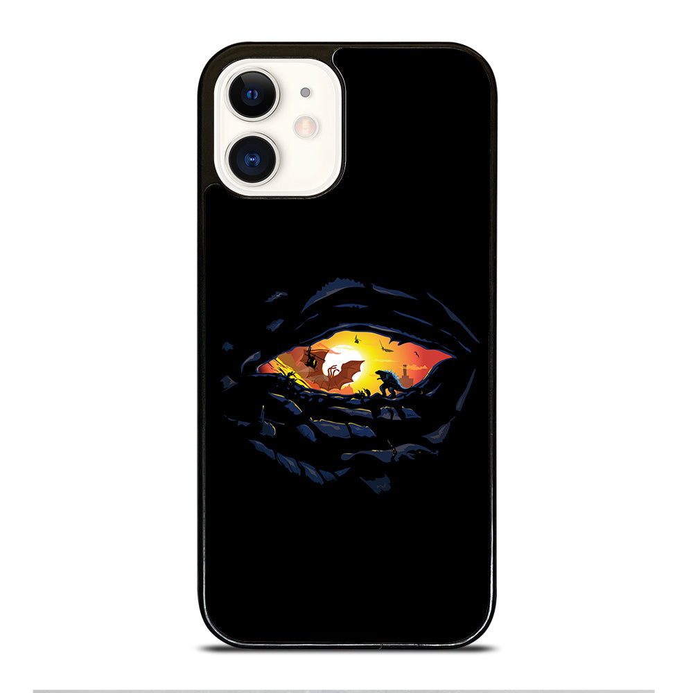 Godzilla War In Eye Painting Art iPhone 12 Case