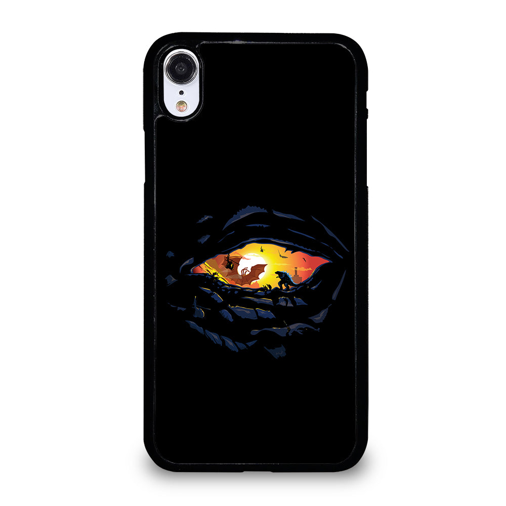 Godzilla War In Eye Painting Art iPhone XR Case