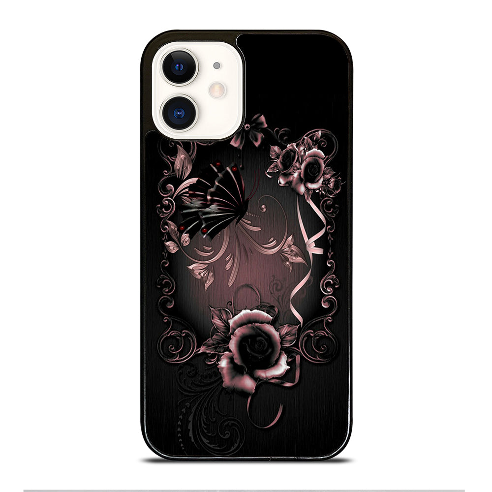 Gothic Rose Flower iPhone 12 Case