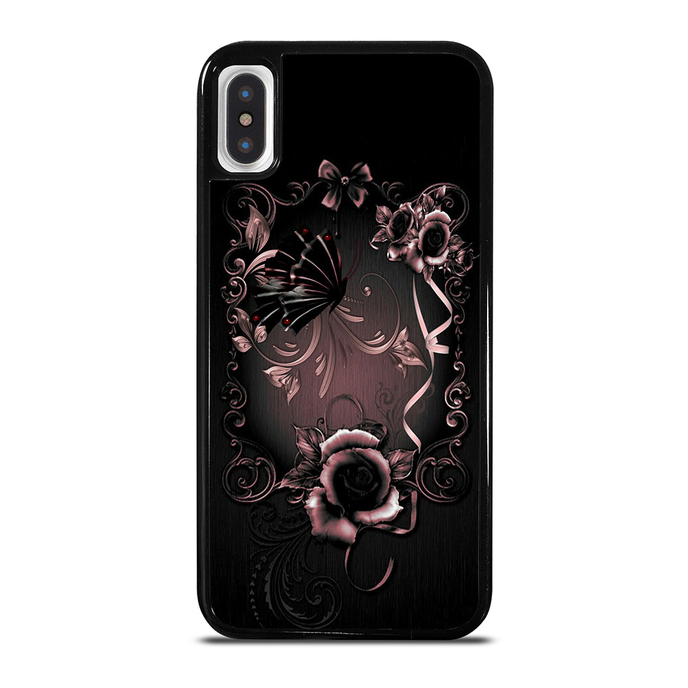 Gothic Rose Flower iPhone X / XS Case