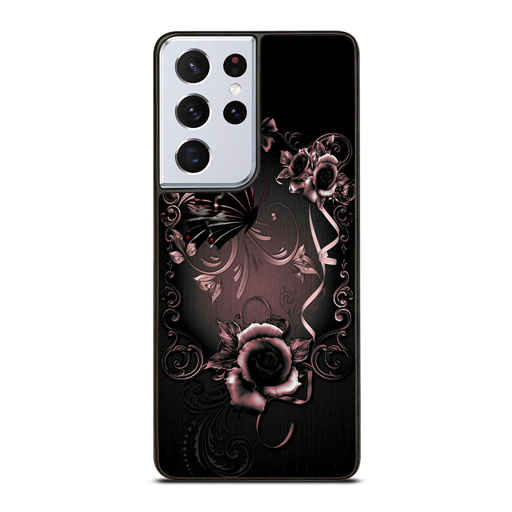 Gothic Rose Flower Samsung Galaxy S21 Ultra 5G Case