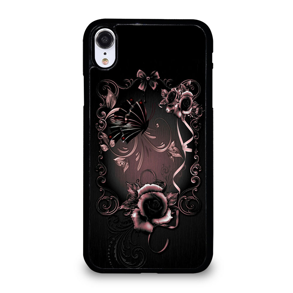 Gothic Rose Flower iPhone XR Case